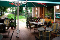 Biergarten Vorderansicht